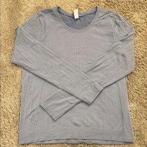 Athleta Long Sleeve Tee in Light Blue